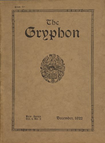 The Gryphon. 1922