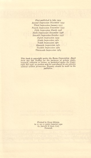 Vol.1 - Verso of Title Page