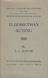 Elizabethan Acting. 1951