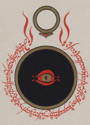 Ring and Eye Device from the dust jacket of The Lord of the Rings
