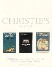 Masterpieces of Modern Literature. 2002. Auction catalogue