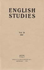 English Studies. 1947. Reprint. Paperback journal