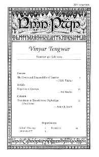 Vinyar Tengwar 42. July 2001