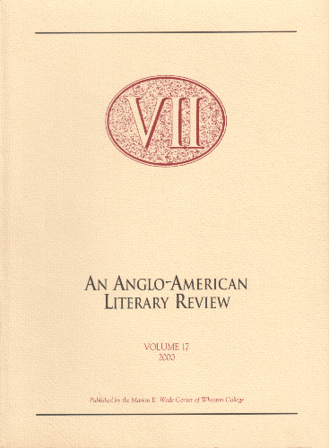 VII: An Anglo-American Literary Review. 2000