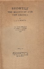 Beowulf: The Monsters and the Critics. 1937. Booklet