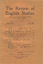 Review of English Studies. July 1925. Booklet