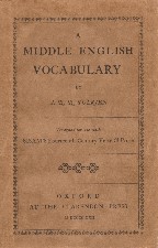 Middle English Vocabulary. 1922. Paperback