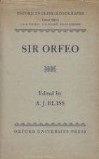 Sir Orfeo. 1954. Hardback in dustwrapper