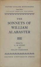 Sonnets of William Alabaster. 1959. Hardback in dustwrapper